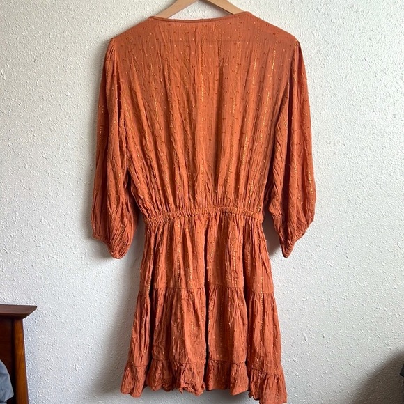 NEW! L SPACE Stay Golden Dress in Putty Size Medium - Picture 4 of 9